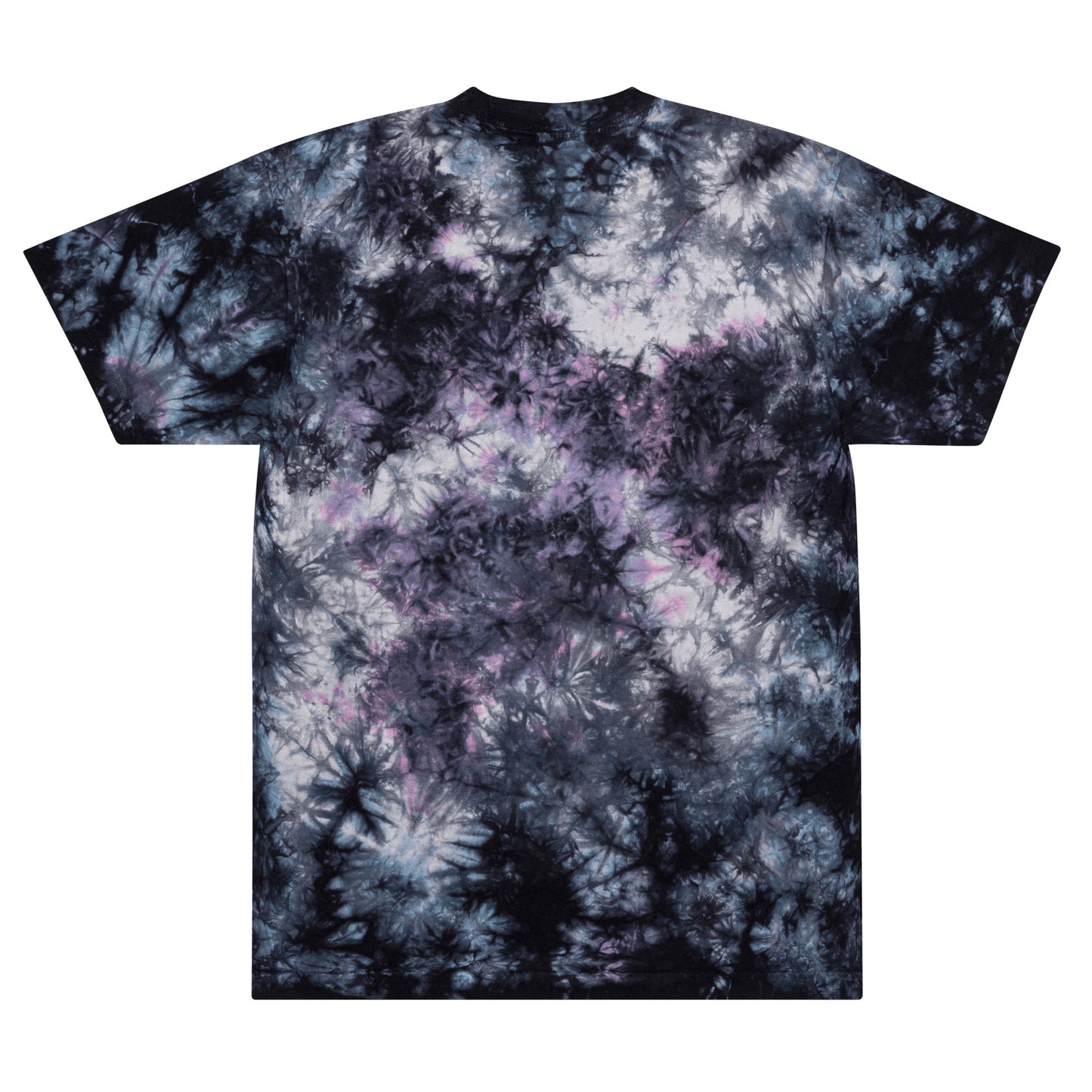 Oversized Wavy Tie-Dye T- Embroidered