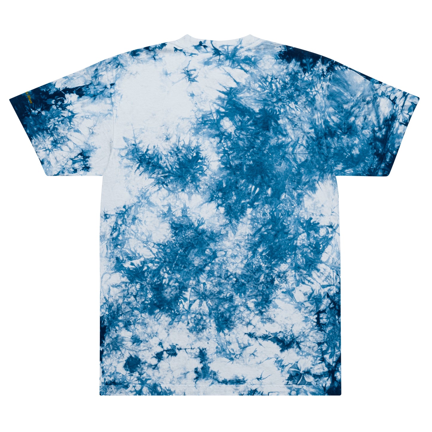 Oversized Wavy Tie-Dye T- Embroidered