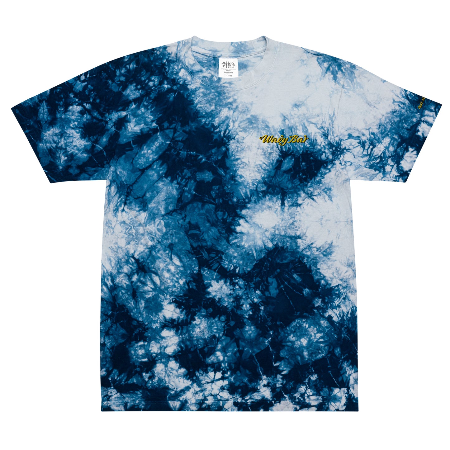 Oversized Wavy Tie-Dye T- Embroidered