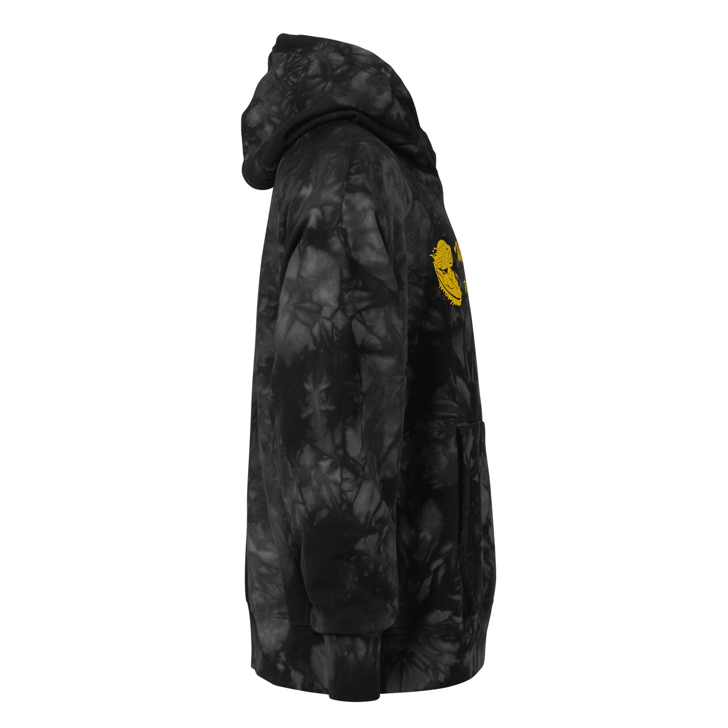Tie-Dye Hoodie - Wavy Bar Embroidered