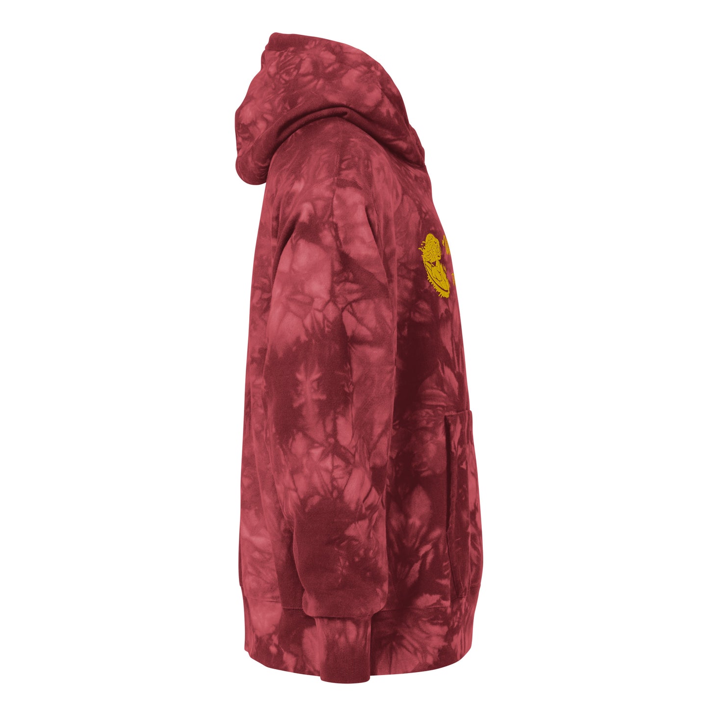 Tie-Dye Hoodie - Wavy Bar Embroidered