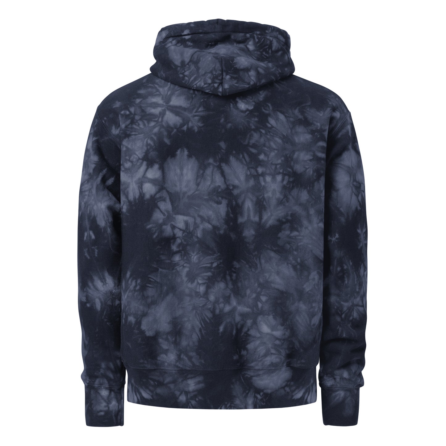 Tie-Dye Hoodie - Wavy Bar Embroidered