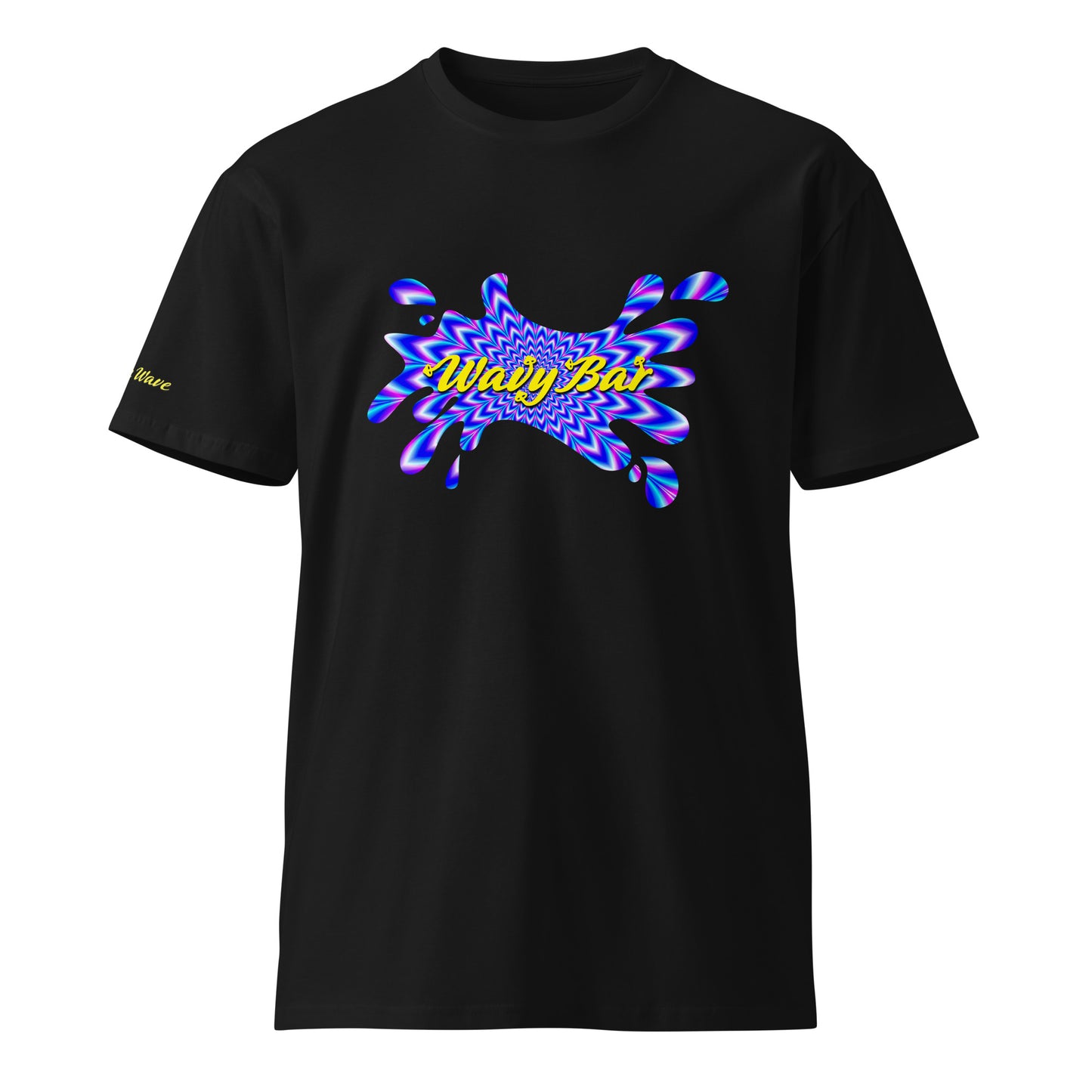 Unisex Wavy Bar Splash Design T