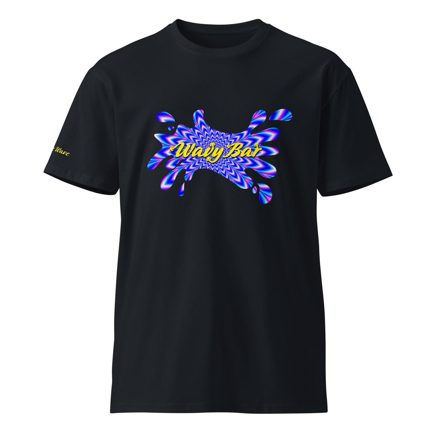 Unisex Wavy Bar Splash Design T